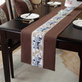 Axyaa Chinese Style Retro Table Runner with Tassel - Home Decor Embroidery Textile