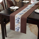 Axyaa Chinese Style Retro Table Runner with Tassel - Home Decor Embroidery Textile