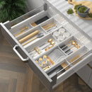 Axyaa Cutlery Divider Container Storage Box Fork Spoon Organizer