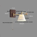 Axyaa Copper LED Wall Lights Modern Nordic Stair Light Fixtures