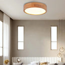 Axya Nordic Wood LED Ceiling Light for Living Room Bedroom Fixture