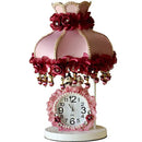 Axyaa Modern Princess Table Lamp with Clock for Children Bedroom Home Decor