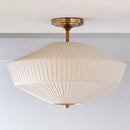 Axyaa Retro Pleated Fabric Ceiling Lights | Antique Style High-end for Living Room Bedroom