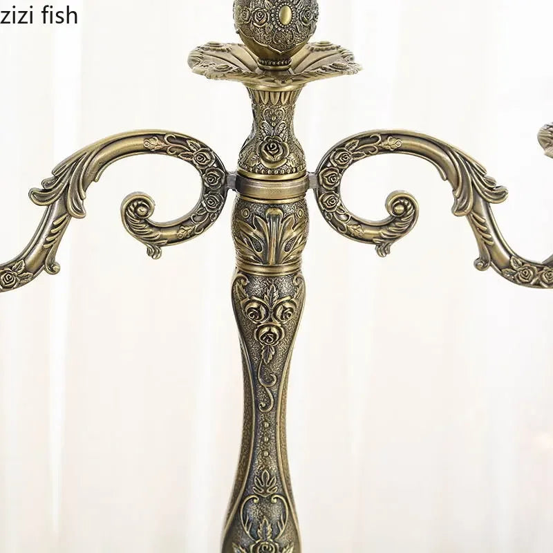 Axya Bronze Candle Holder Stand for Restaurant Wedding Décor