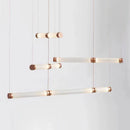 Axyaa Stained Glass Strip Pendant Light for Home and Restaurant Decor