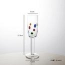 Axyaa Polka Kaleidoscope Handmade Glass Drinkware Collection