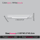 Axyaa Linear Bedroom Ceiling Light – Minimalist Long Strip Lamp for Living Room & Balcony