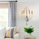 Axyaa French Retro Wall Light 4-head Wall Lamp for Bedroom Villa Corridor