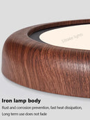 Axyaa LED Study Lamp Walnut Ceiling Light