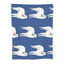 Borzoi Halloween Throw Blanket by Axyaa