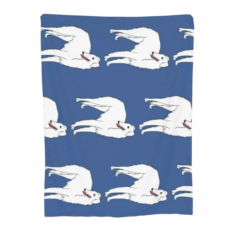 Borzoi Halloween Throw Blanket by Axyaa