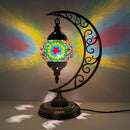 Axyaa Vintage Art Deco Mosaic Glass Table Lamp