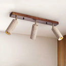 Axyaa Stone Metals Ceiling Light with 3 Warm Light Heads for Living Rooms