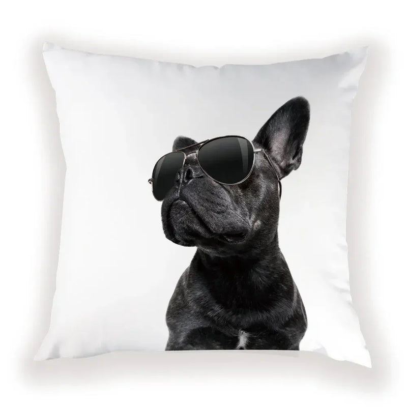 Cute Dog Cat Pillow Cover 45X45CM for Home Decor - Axyaa Brand