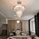 Axyaa Luxury Crystal LED Chandelier for Home Living Room Restaurant Hotel Staircase