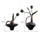 Axyaa Gradient Ceramic Vase Home Decor - Kiln-changed Retro Flowerpot Jar