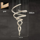 Axyaa Crystal Chandelier Stair Pendant Lamp Living Room Interior Lighting