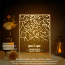 Axyaa Personalized Constellation Chart Lamp for Couples MOM DAD LOVE Family Birthday Gift