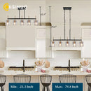 Axyaa Nordic Crystal Chandelier Three-Head Light Fixture for Bar Living Room
