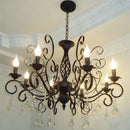 Axyaa LED Chandelier with Glass Crystal for Living Room