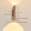 Axyaa Vintage LED Wall Lights for Living Room, Bathroom, Bedroom - Columnar Stone Design