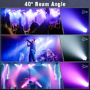 Axyaa 100W RGBW Moving Head Beam Light - Voice Control DMX Stage Lighting