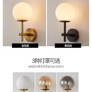 Axyaa Nordic Glass Ball LED Wall Sconce Modern Bedroom Bathroom Stair Light