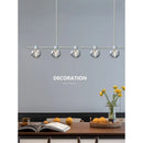 Axyaa Crystal Chandelier LED Light for Living Room, Restaurant, and Bar