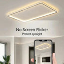 Axyaa LED Ceiling Light with Remote Control - Modern Living Room Bedroom Dining Fixture