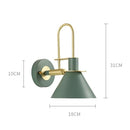 Axyaa Industrial Iron Wall Lamp for Living Room Bedroom, Modern Nordic Bedside Light E27