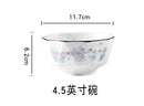Axyaa Ceramic Rice Bowl Set of 10 - Elegant Tableware for Home