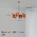Axyaa U-shaped Tube Chandelier: Modern Scandinavian Pendant Light