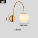 Axyaa Luxury Gold/Black LED Wall Lamp Industrial Semicircular Design