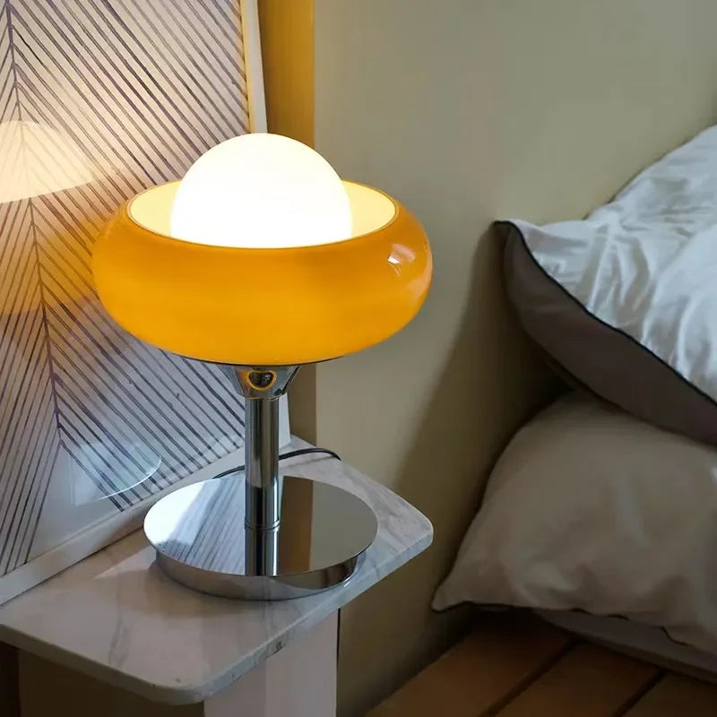 Axyaa Bedroom Egg Tart Table Lamp Medieval Bauhaus Retro Floor Lamp