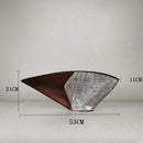 Axyaa Resin Fan Vase: Modern Home Decor Accent and Artistic Flower Arrangement Ornament