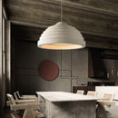 Axyaa Nordic Resin Pendant Light, White Rice Field Acoustic Lamp, Creative Island Light