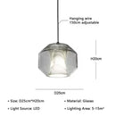 Axyaa Glass Chandelier Pendant Lamp for Home Decor