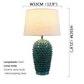 Axyaa Ceramic Table Lamp: Luxury Contemporary Design for Living Room, Bedroom, Study