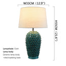 Axyaa Ceramic Table Lamp: Luxury Contemporary Design for Living Room, Bedroom, Study
