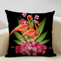 Axyaa African Parrot Flamingo Cushion Set for Home Decor & Comfort