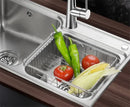 Axya Stainless Steel Kitchen Dish Shelf with Adjustable Drainage Rack