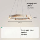 Axyaa Travertine Pendant Chandelier: Natural Stone Ceiling Light for Dining Room