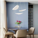 Axyaa Petal Chandelier: Nordic Acrylic Leaf Pendant Light for Living Room, Restaurant, Hotel