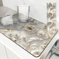 Axyaa Kitchen Absorbent Draining Mat - Quick Dry Dish Drying & Bathroom Pad