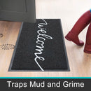 Axyaa Low Profile Welcome Mat - Indoor & Outdoor Non-Slip Door Mat