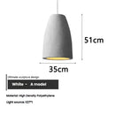 Axyaa Nordic Wabi Sabi E27 Ceiling Chandelier Pendant Light for Home Decor