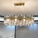 Luxury Crystal Chandelier: Axyaa's Elegant Living Room Bedroom Kitchen Pendant Light