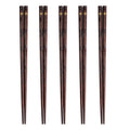 Axyaa Wooden Sushi Chopsticks Set - Eco-Friendly Reusable Asian Food Sticks