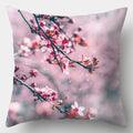 Axyaa Spring Flowers Landscape Cushion Cover 45x45cm - Decorative Pillow Case for Sofa and Bed