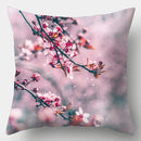 Axyaa Spring Flowers Landscape Cushion Cover 45x45cm - Decorative Pillow Case for Sofa and Bed
